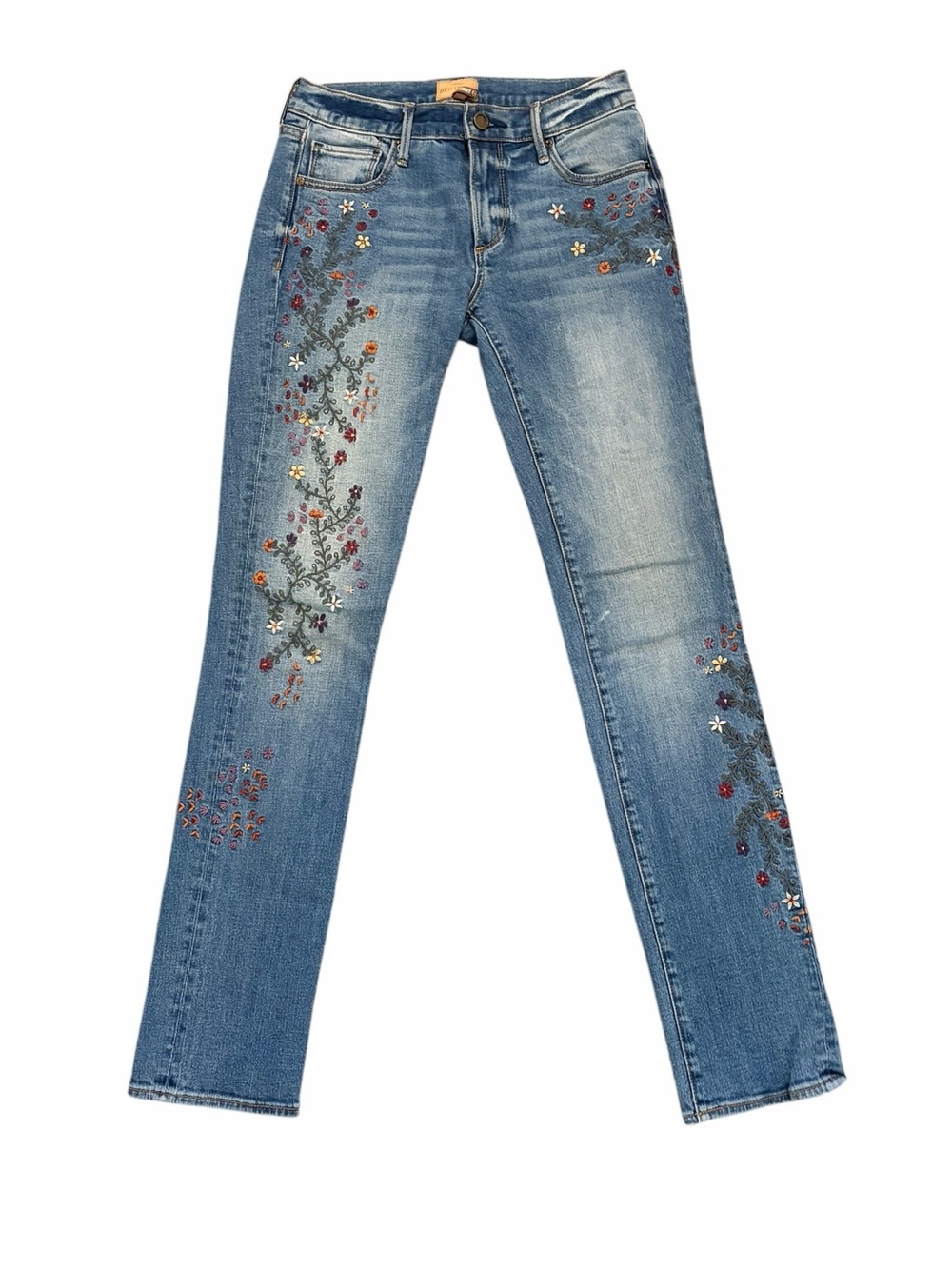 Driftwood Embroidered Jeans Audrey Floral 25